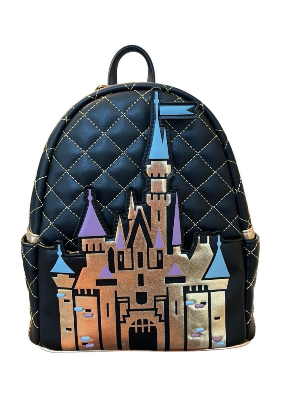 Sleeping Beauty Castle Loungefly Mini Backpack Disneyland 70th Anniversary NWT
